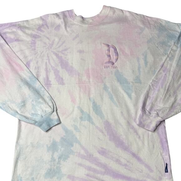 Disney Disneyland Pastel Tie Dye Spirit Jersey Glitter Logo M - Picture 3 of 9
